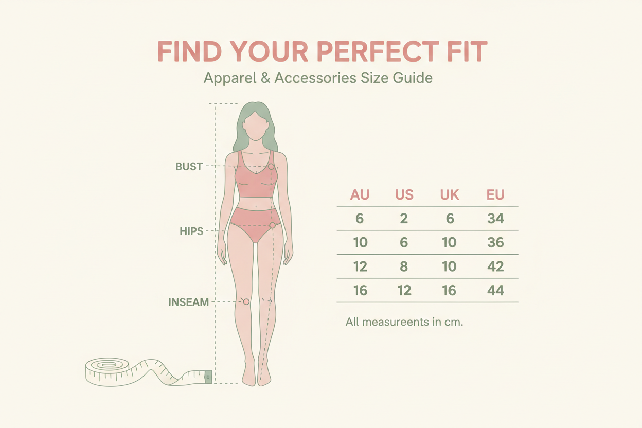 Women's Size Guide Australia: How to Find Your Perfect Fit