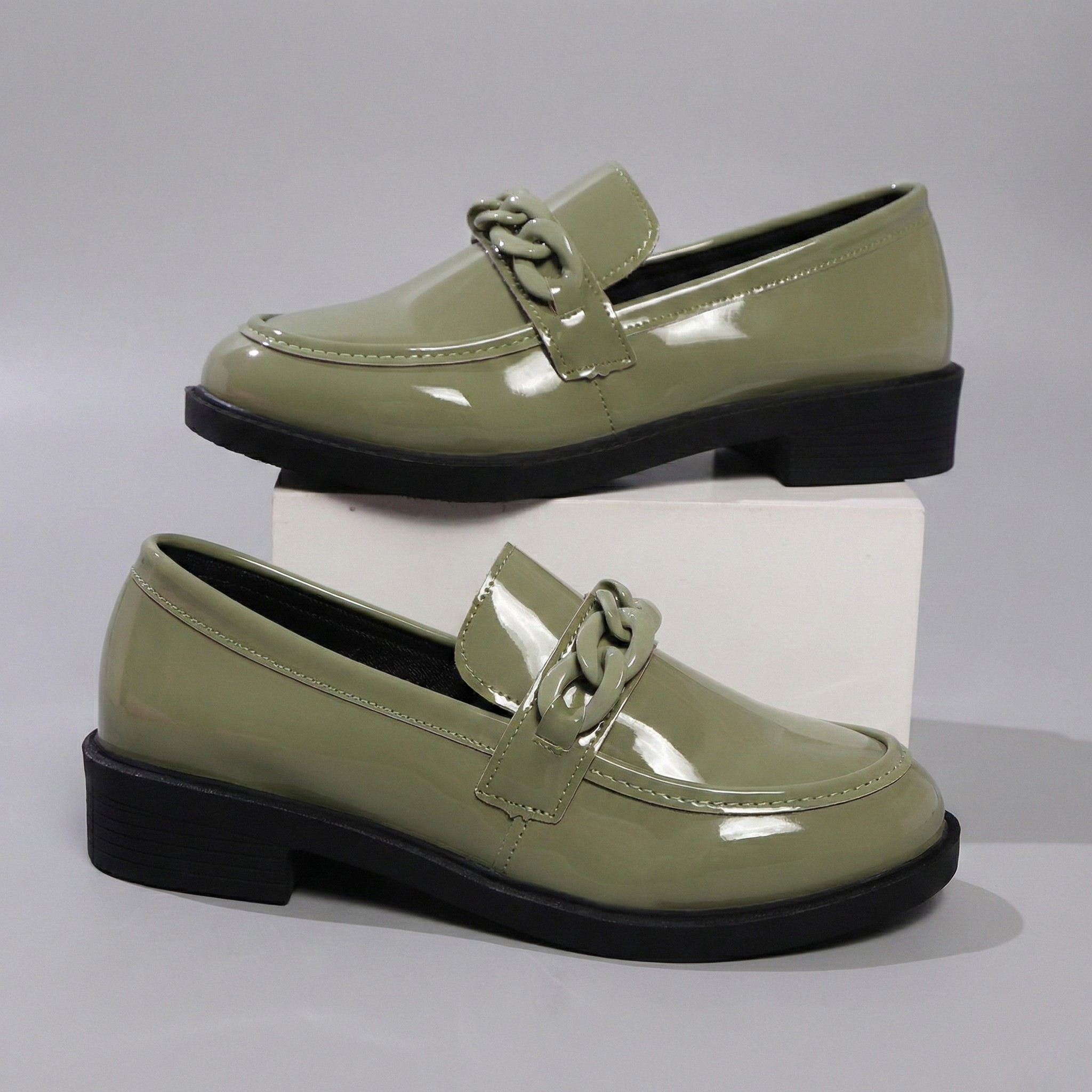 Chunky Chain Loafers - colour option