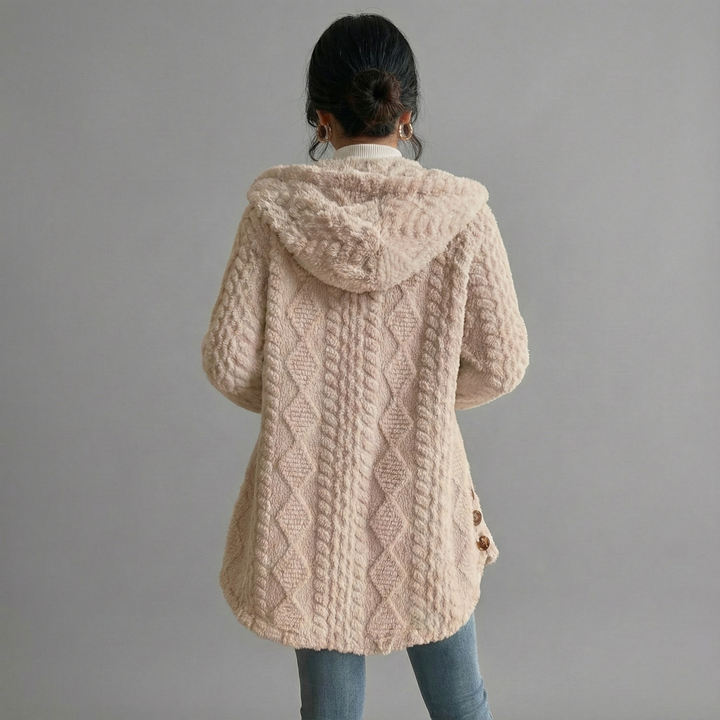 Knit Hoodie Jacket - close-up