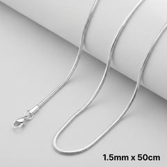 Snake Chain Necklace - side view