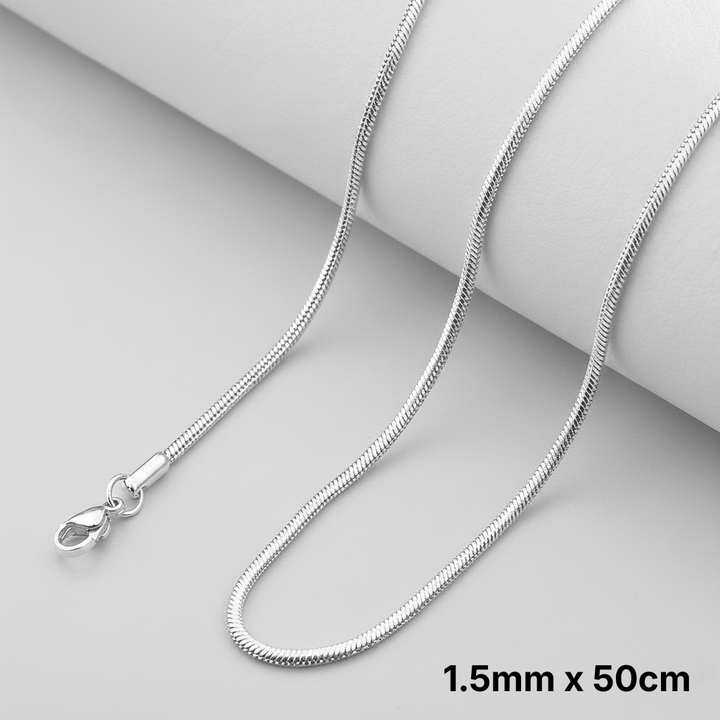Snake Chain Necklace - side view