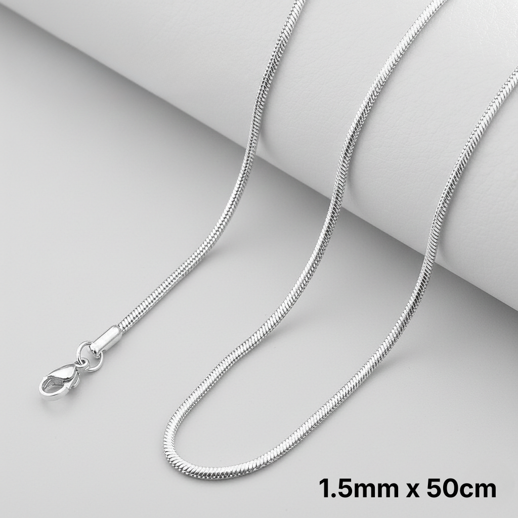 Snake Chain Necklace - side view