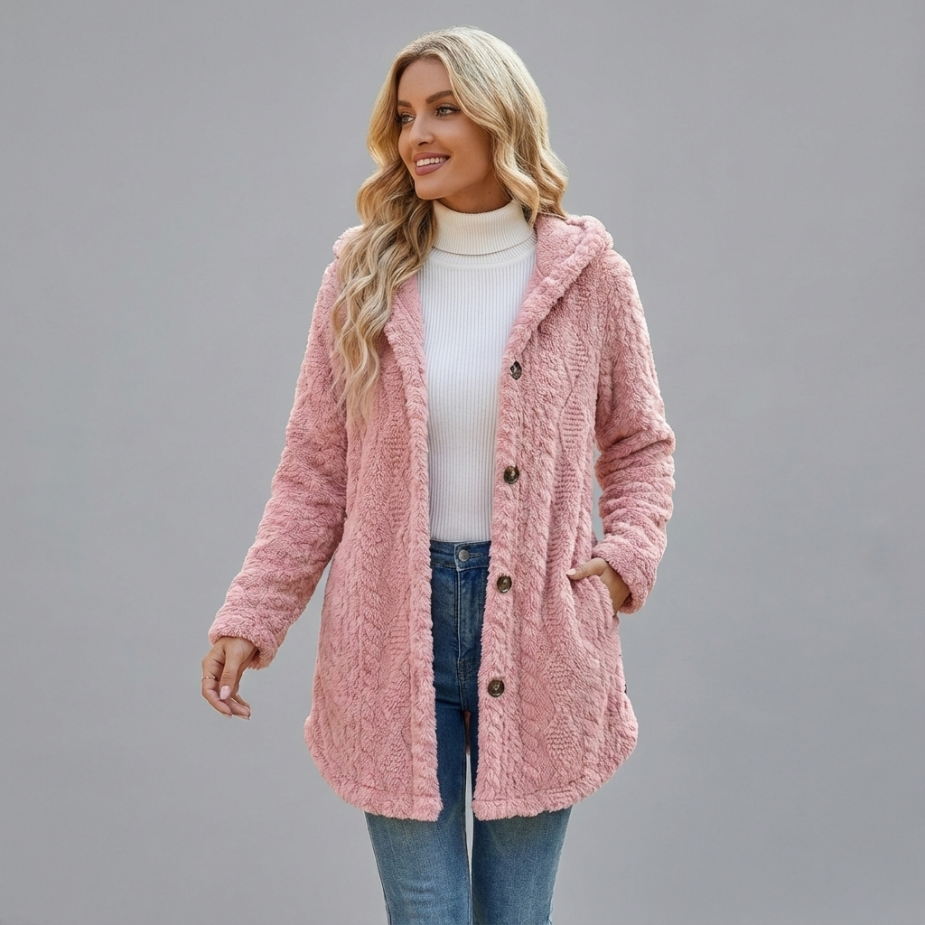 Knit Hoodie Jacket - styled look