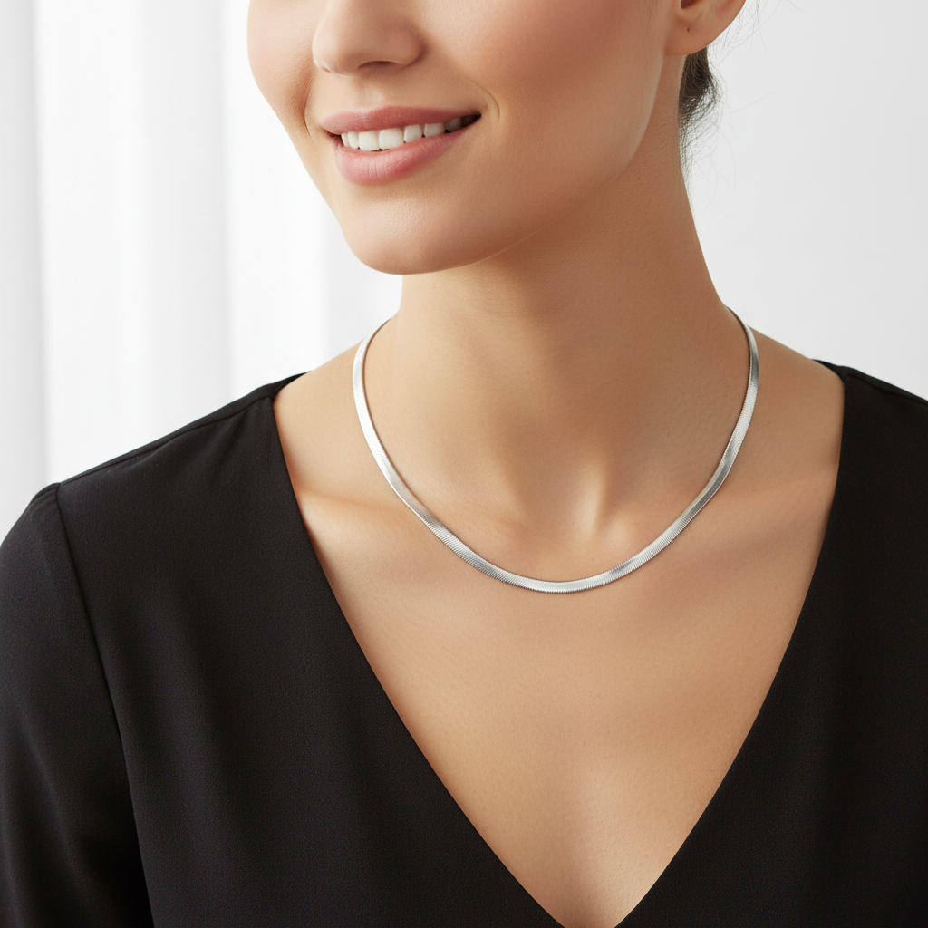 Snake Chain Necklace - colour option