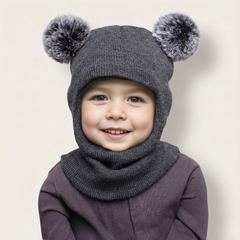 Toddler Knit Beanie Hat (1-3 years) - detail view