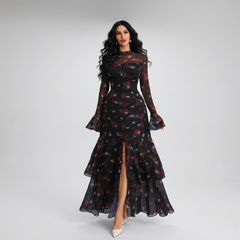 Elegant Slit Evening Gown