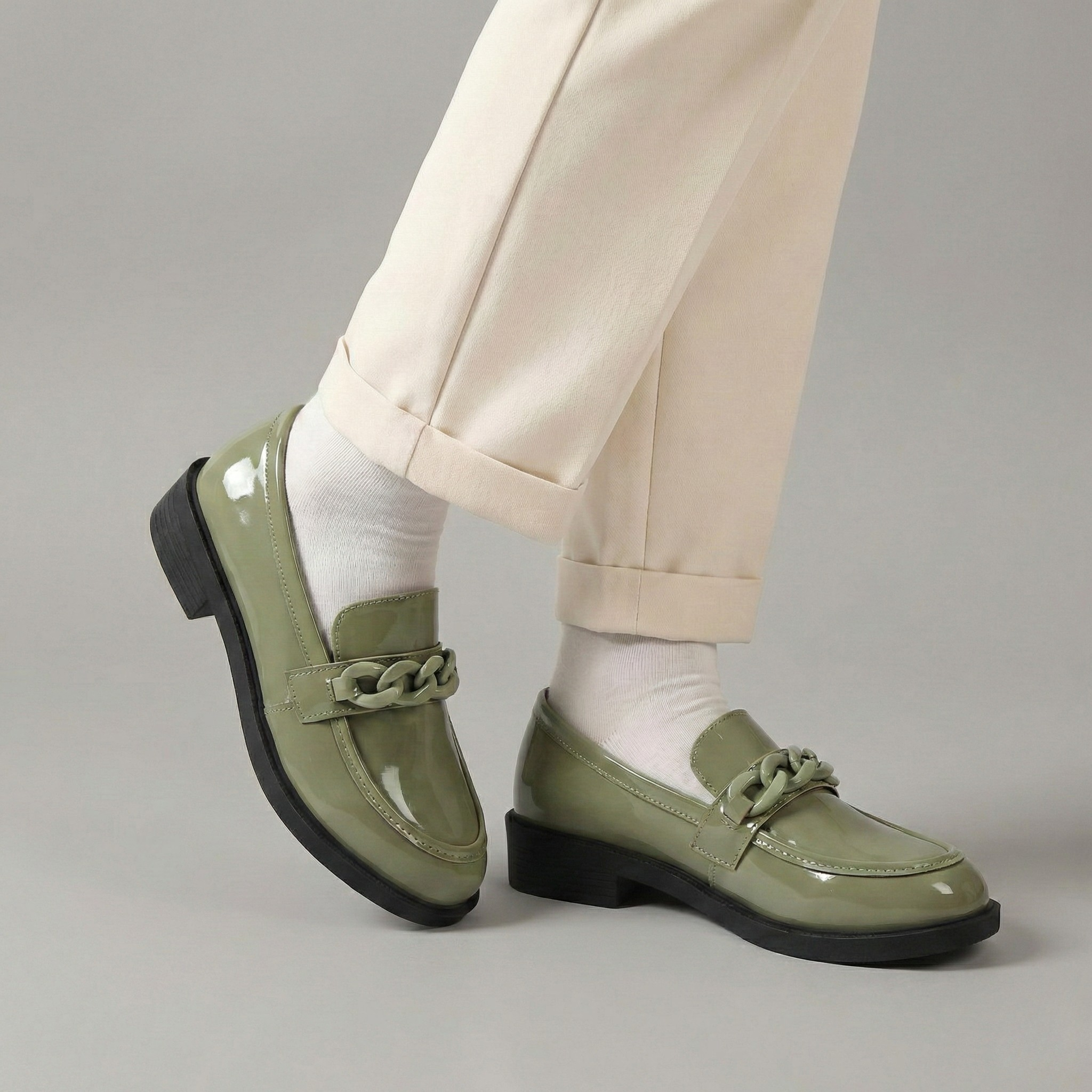 Chunky Chain Loafers - Mavena Co.