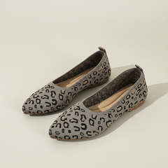 Leopard Slip-On Pointed Flats