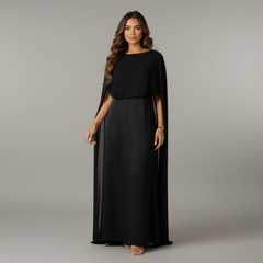 Traditional Chiffon Dress - side view