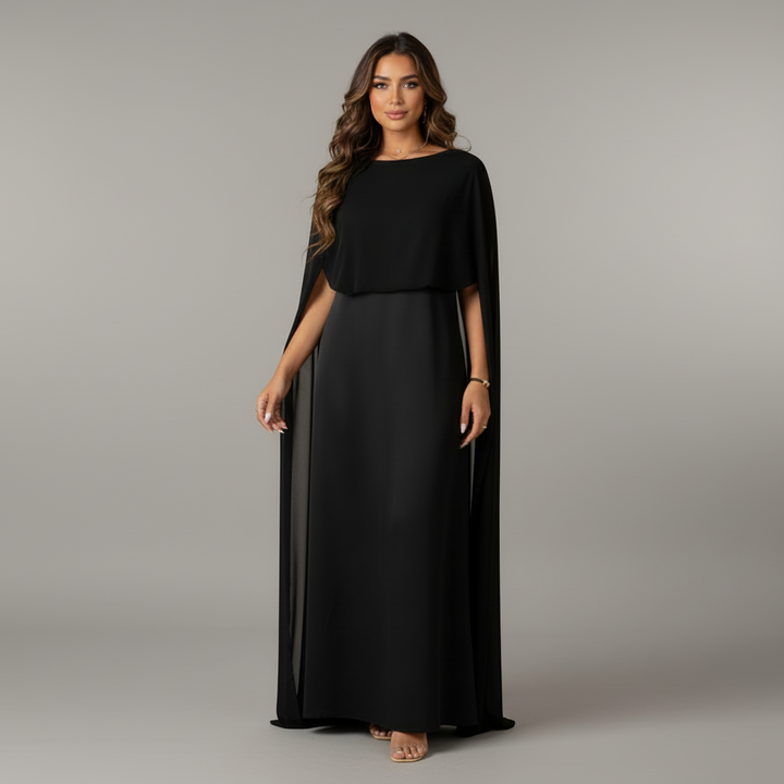 Traditional Chiffon Dress - side view
