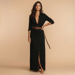 Ruched Maxi Dress - detail view