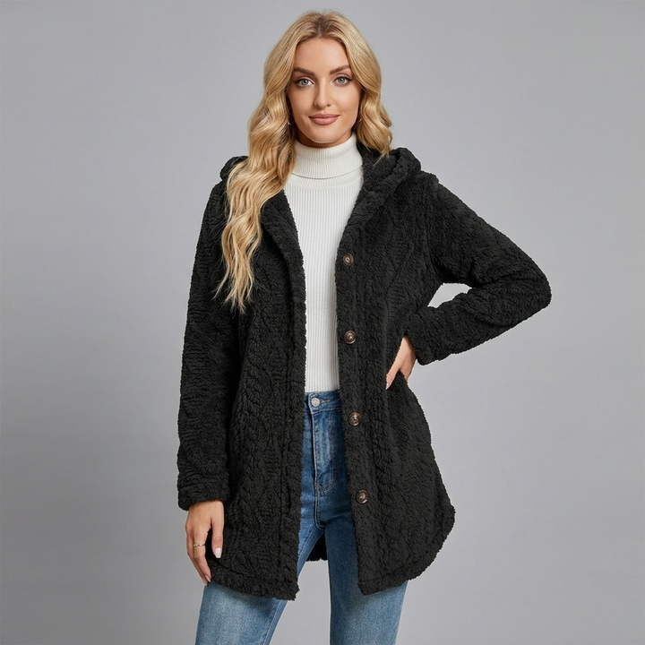 Knit Hoodie Jacket - fabric detail