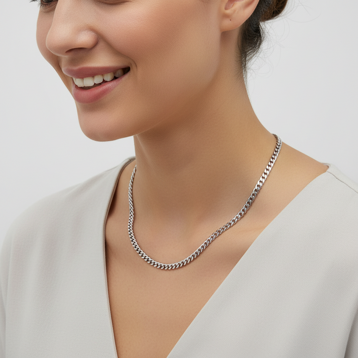 Snake Chain Necklace - back view