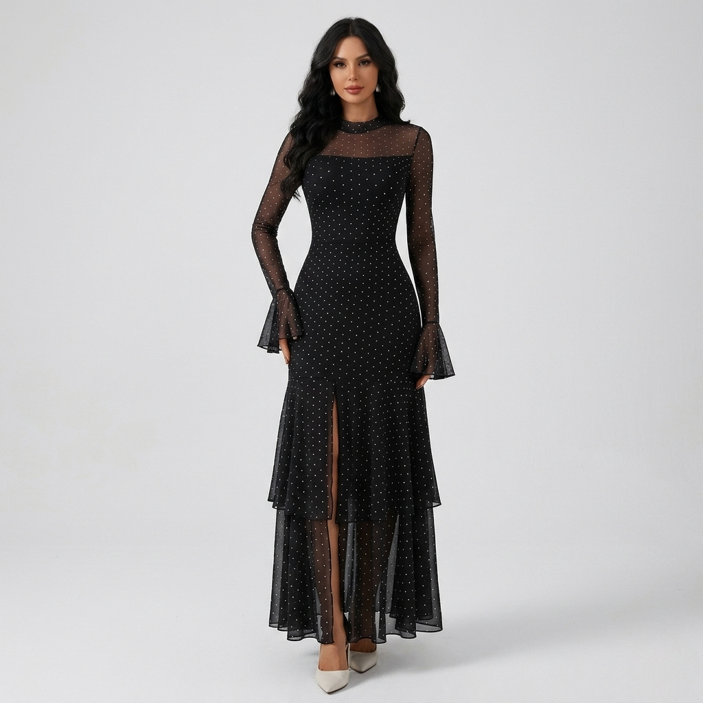 Elegant Slit Evening Gown