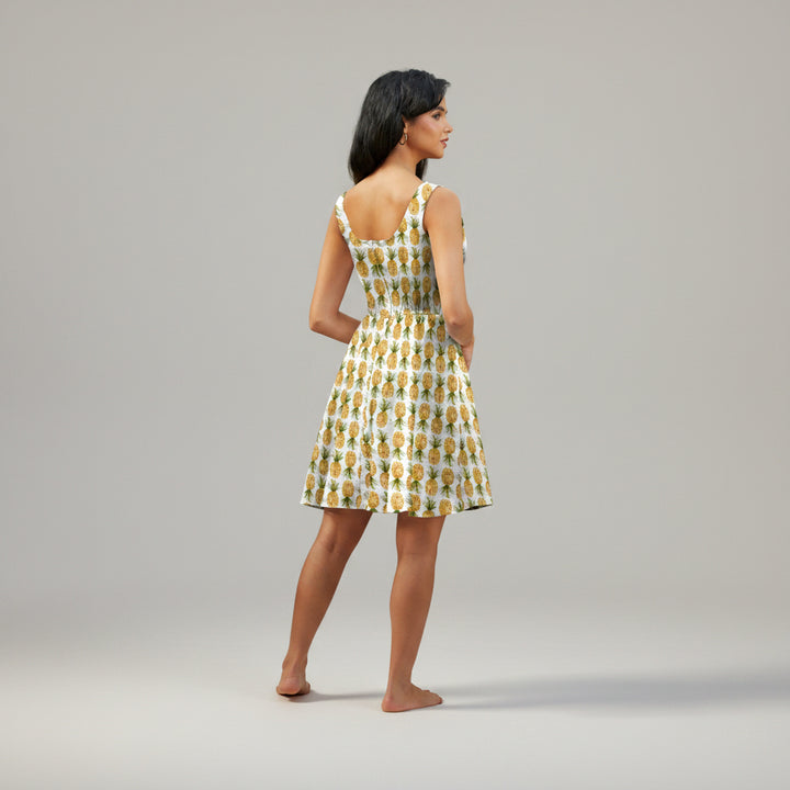 Pineapple Skater Dress