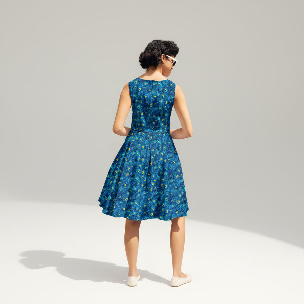 Elizabeth Dress in Peacock