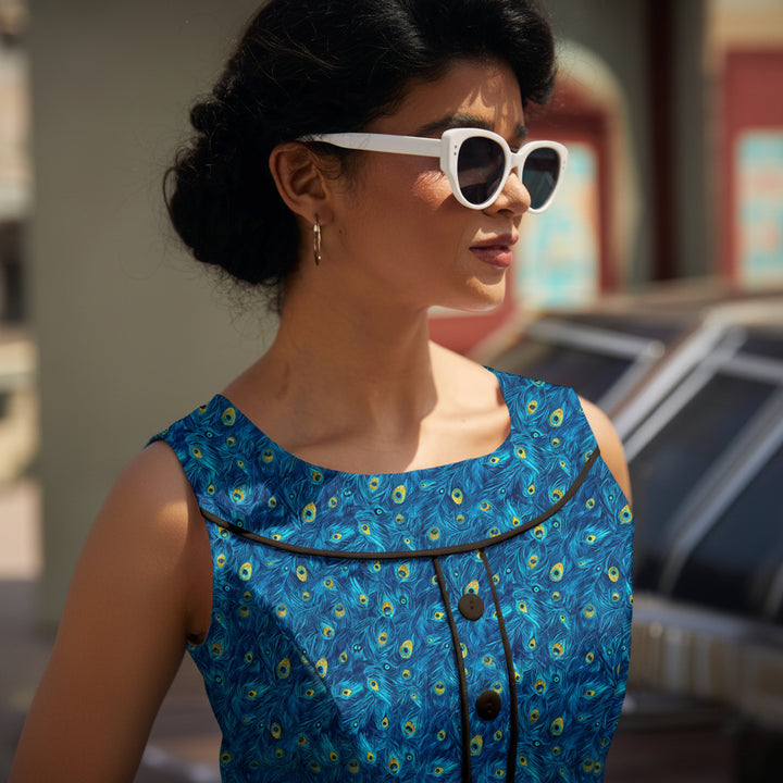 Elizabeth Dress in Peacock