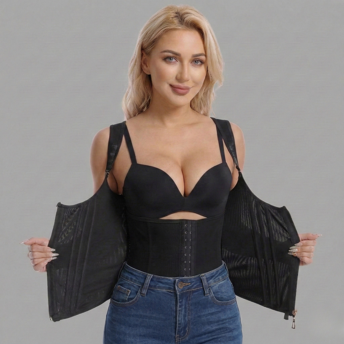 Adjustable Shapewear- for women in - Black - 3