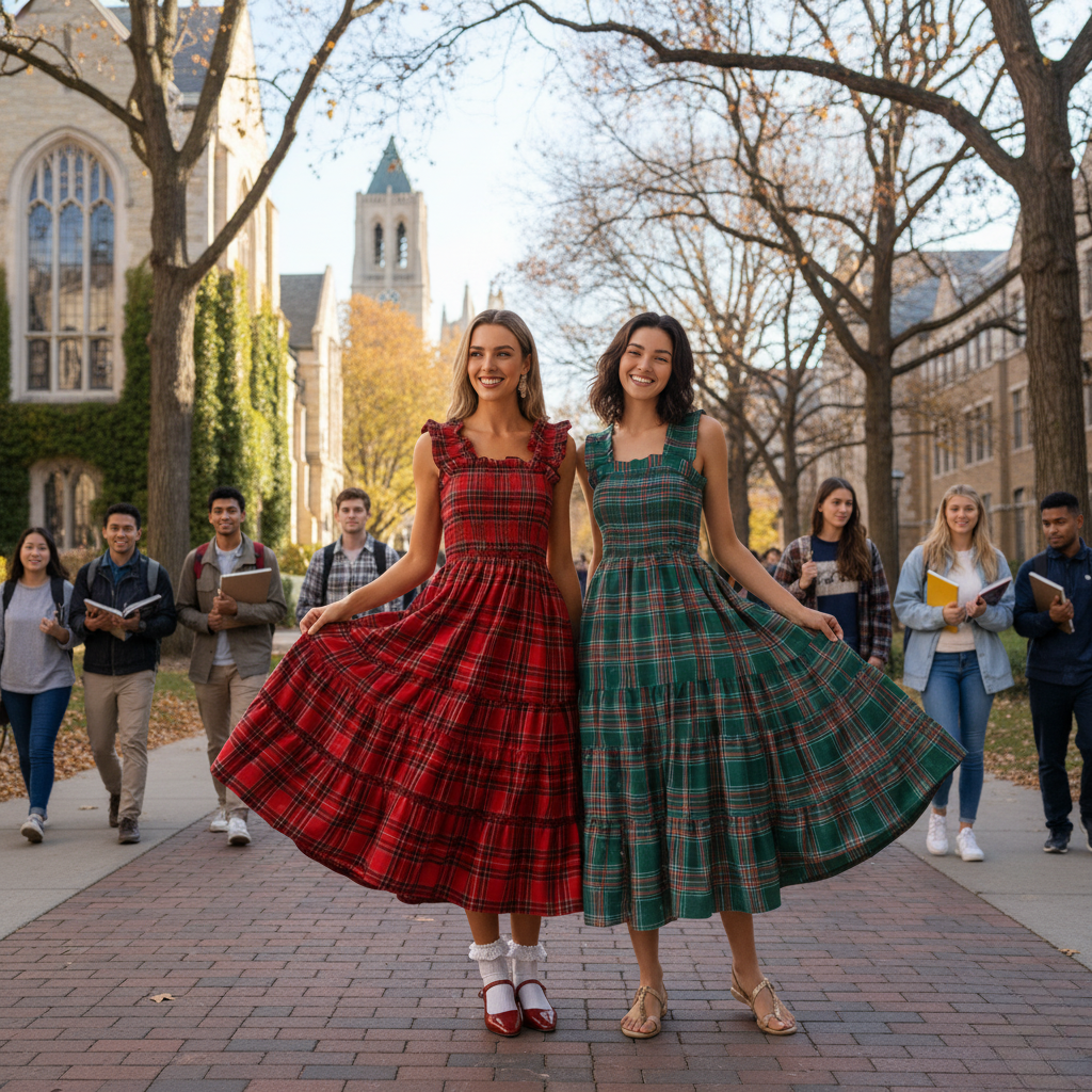 Aerielle Christmas Maxi Dress for Women in Red 