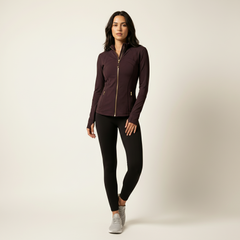 Black Plum Variant of Quick Dry Long Sleeve Jacket