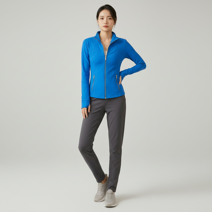 Blue Variant of Quick Dry Long Sleeve Jacket