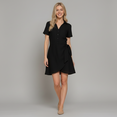 Side Bow Mini Dress - close-up
