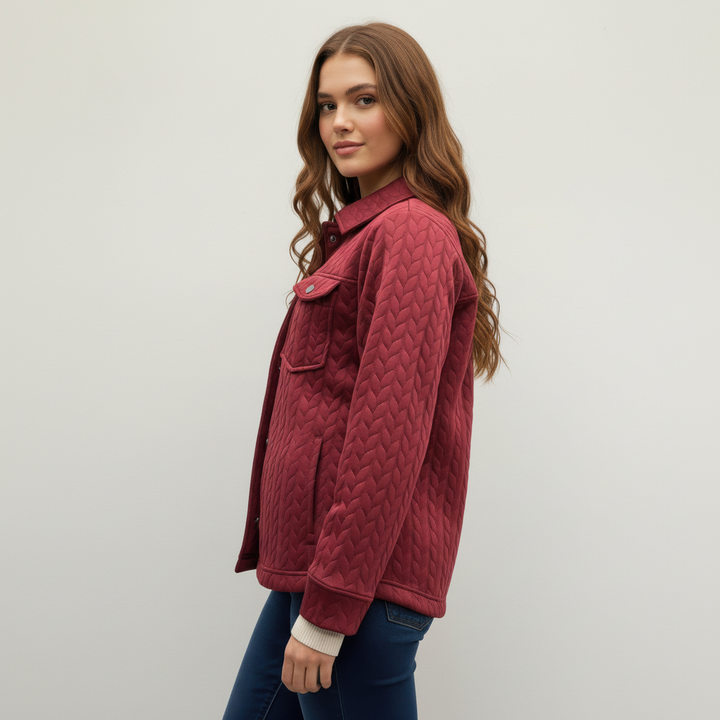 Onque Casual Textured Jacket - close-up