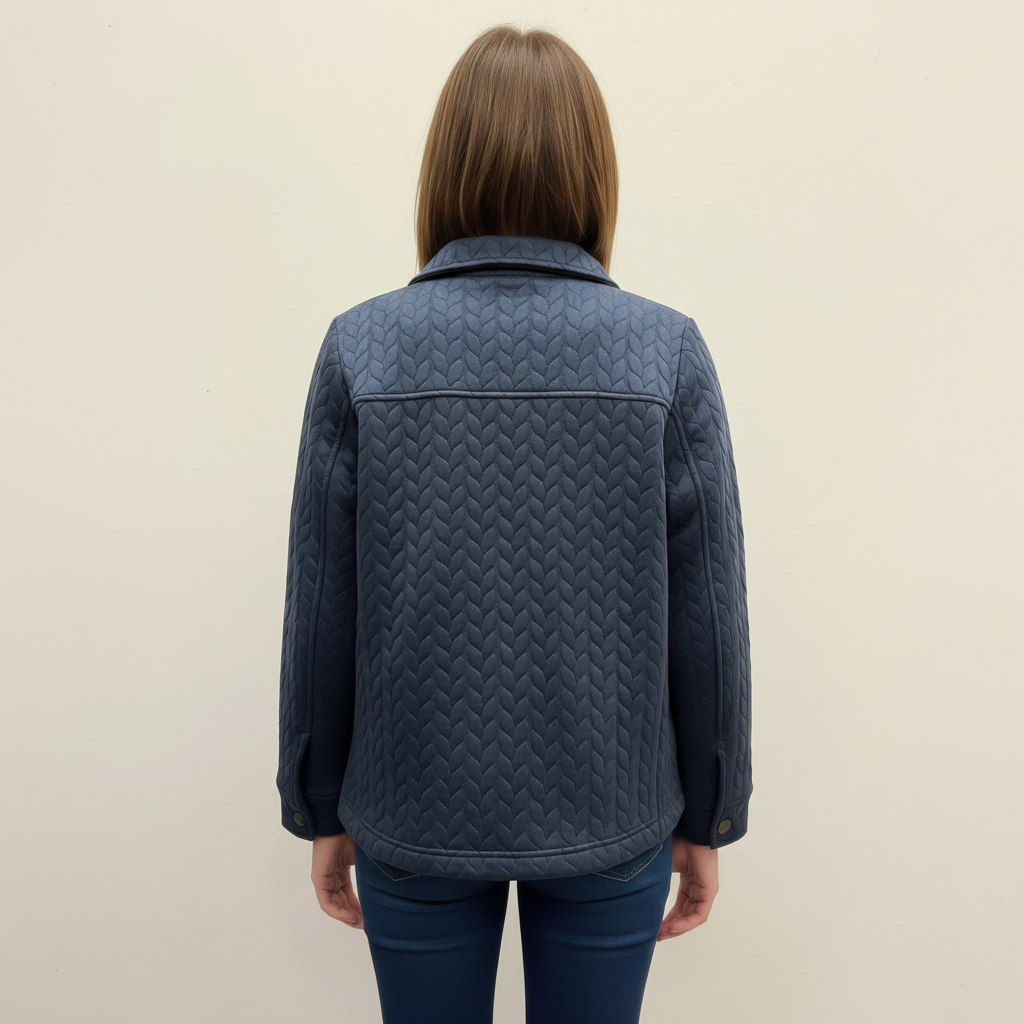 Onque Casual Textured Jacket - back view