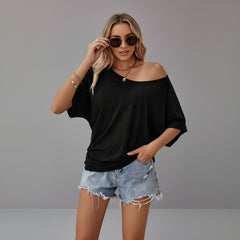 Classic Loose Fit T-Shirt for women in Black