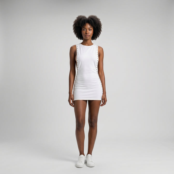 Hollow Cut-Out Mini Dress