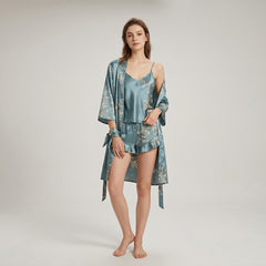 Cherry Silk Sleepwear Set