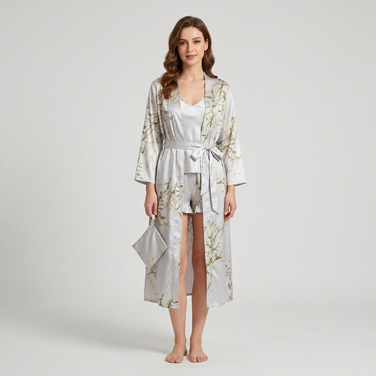 Cherry Silk Sleepwear Set