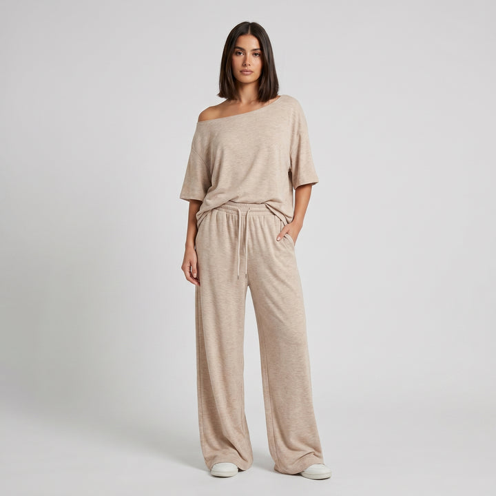 Off Shoulder Wide Leg Casuals