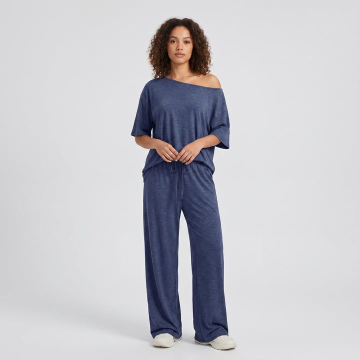 Off Shoulder Wide Leg Casuals