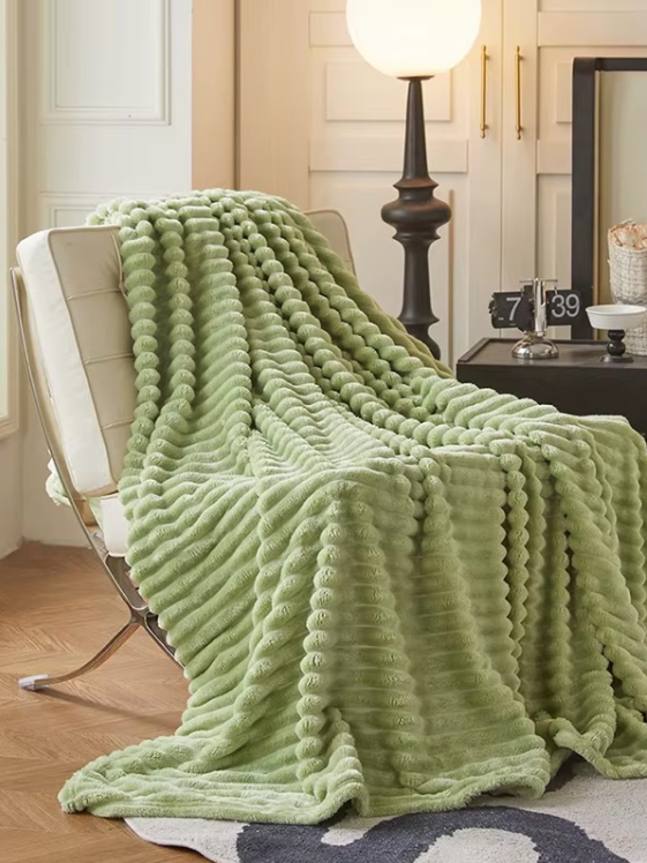 Fluffy Warm Plush Blanket (Green)