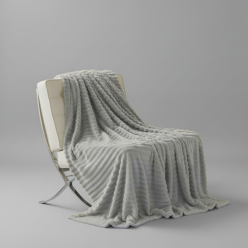 Fluffy Warm Plush Blanket - side view