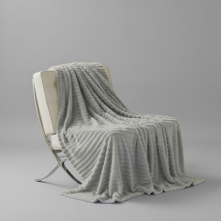 Fluffy Warm Plush Blanket - side view