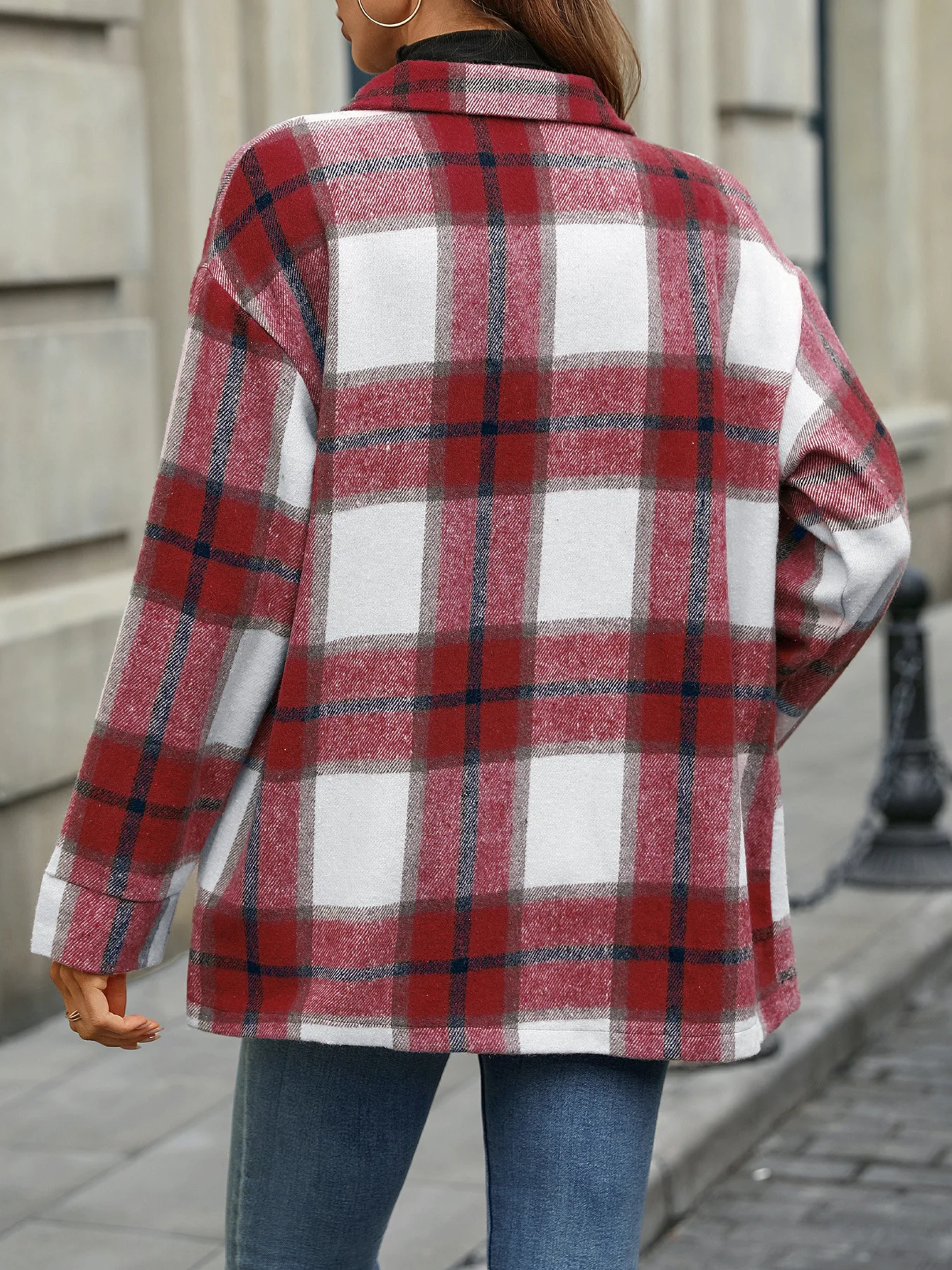 Plaid Shacket Jacket