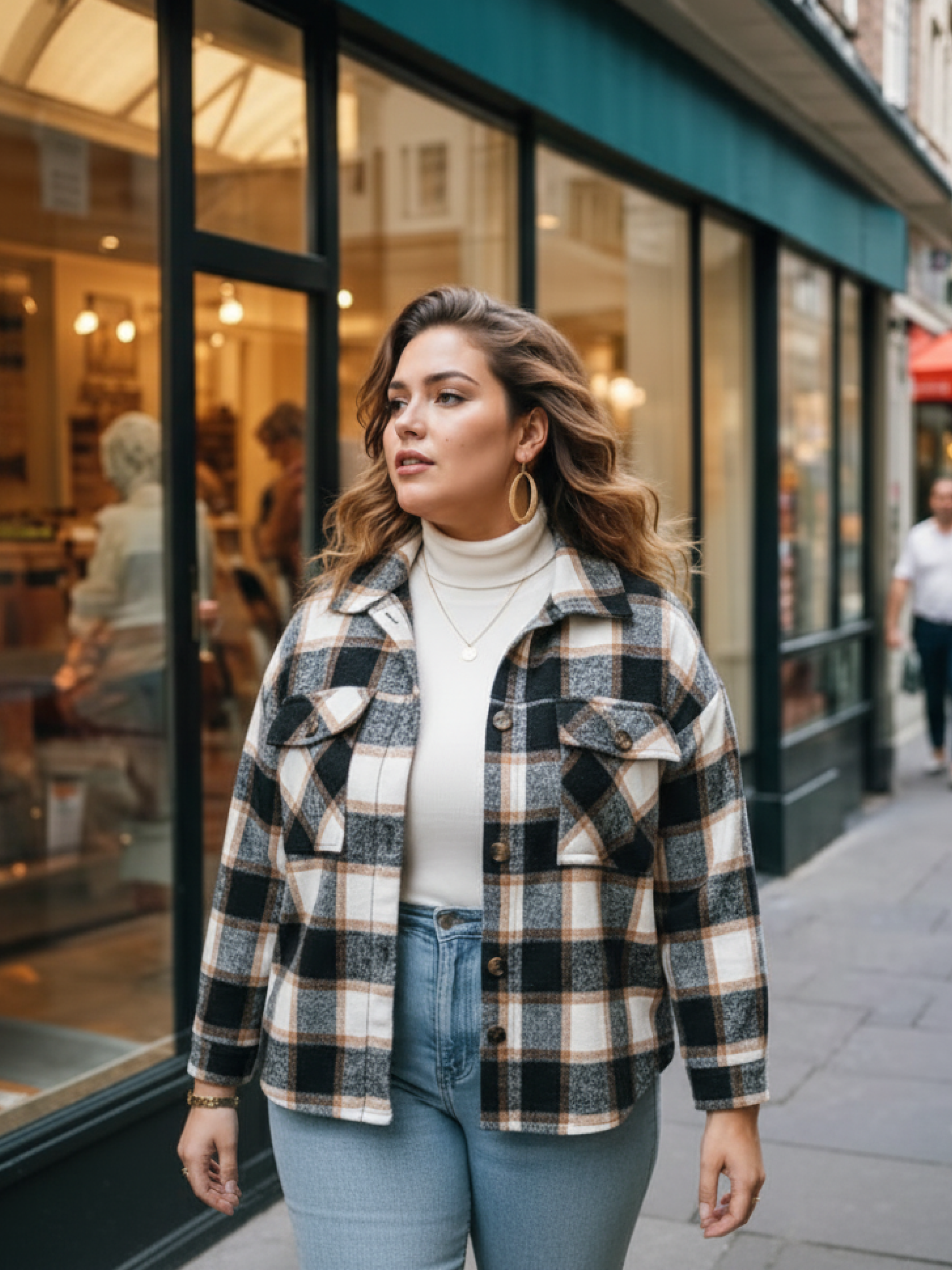 Plaid Shacket Jacket