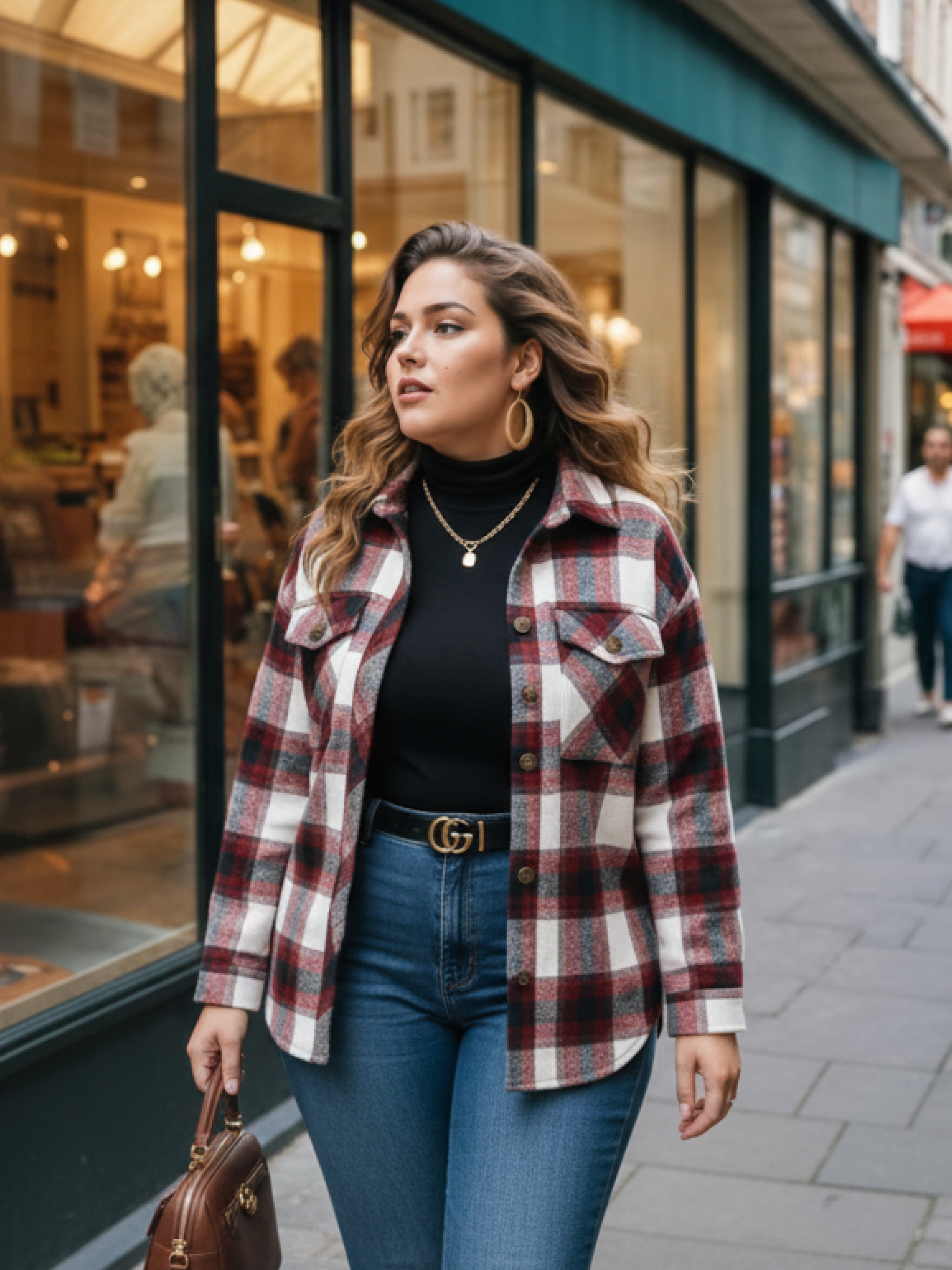 Plaid Shacket Jacket