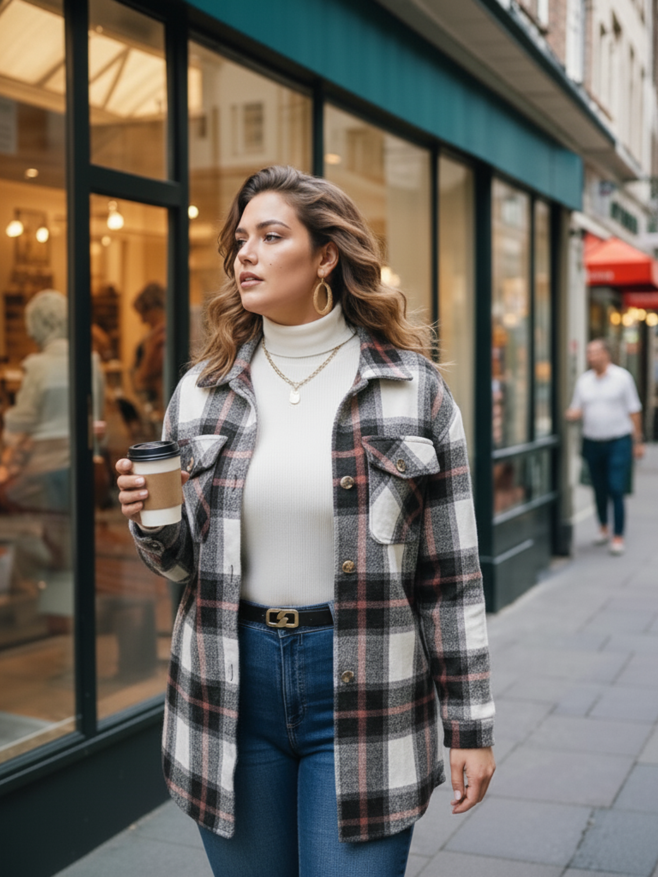 Plaid Shacket Jacket