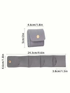 Gray Variant of Mini Jewelry Travel Purse 
