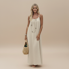 Loose Fit Spaghetti Strap Dress - styled look