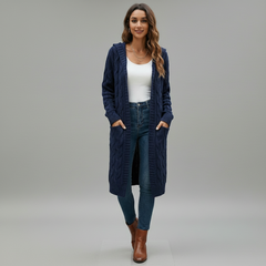 Knitted Long Cardigan Sweater - colour option