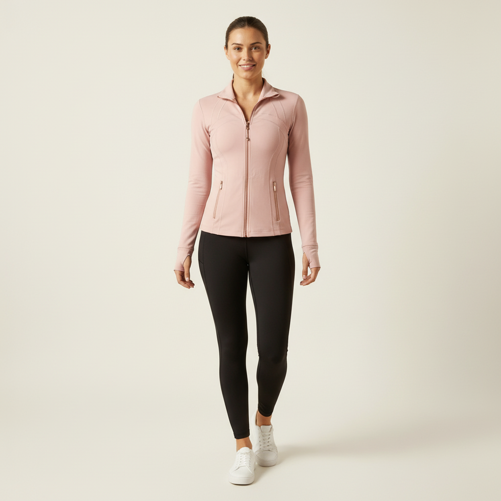 Light Pink  Variant of Quick Dry Long Sleeve Jacket