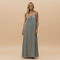 Loose Fit Spaghetti Strap Dress - detail view