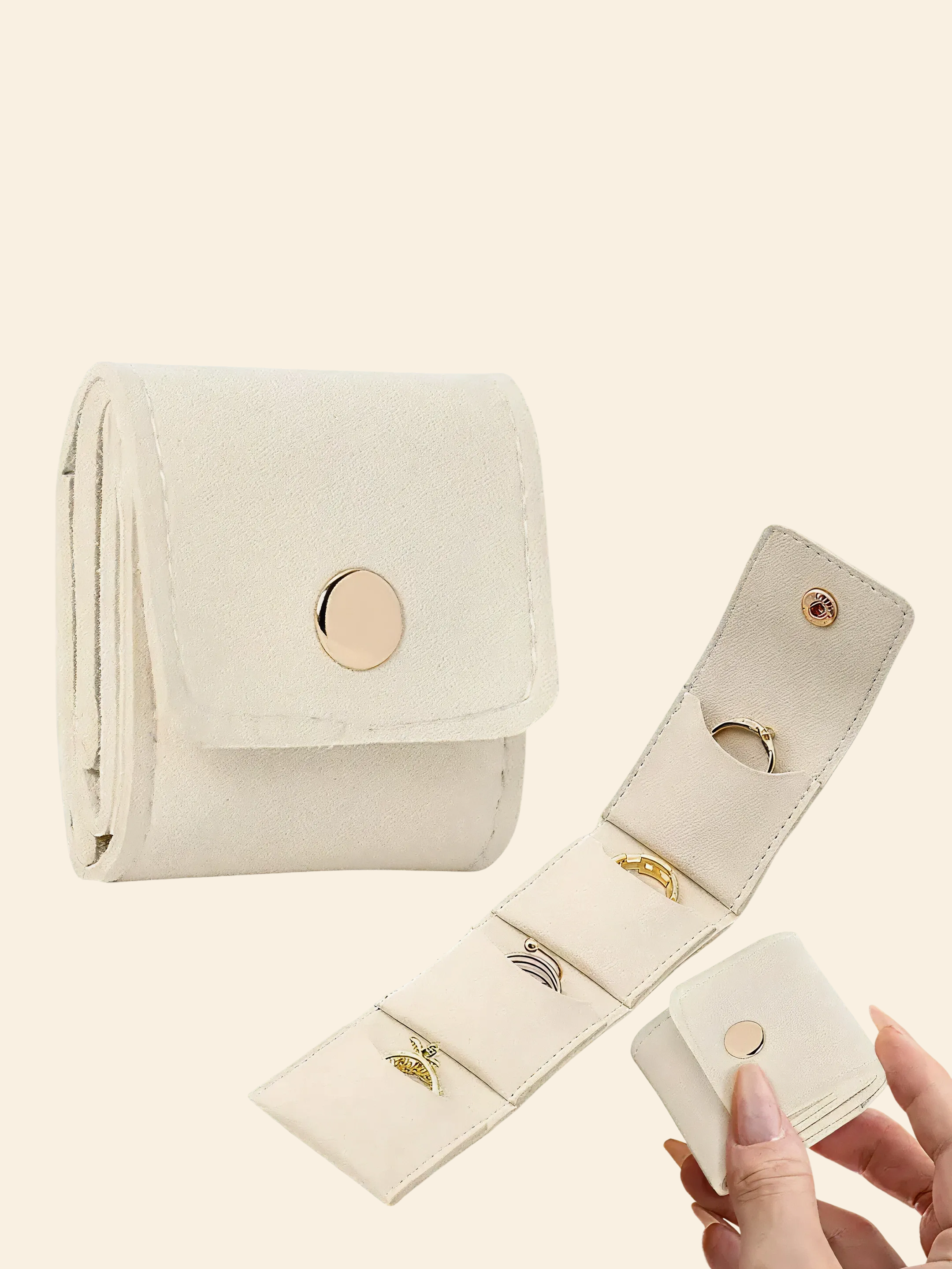 Mini Jewelry Travel Purse - White Edition 