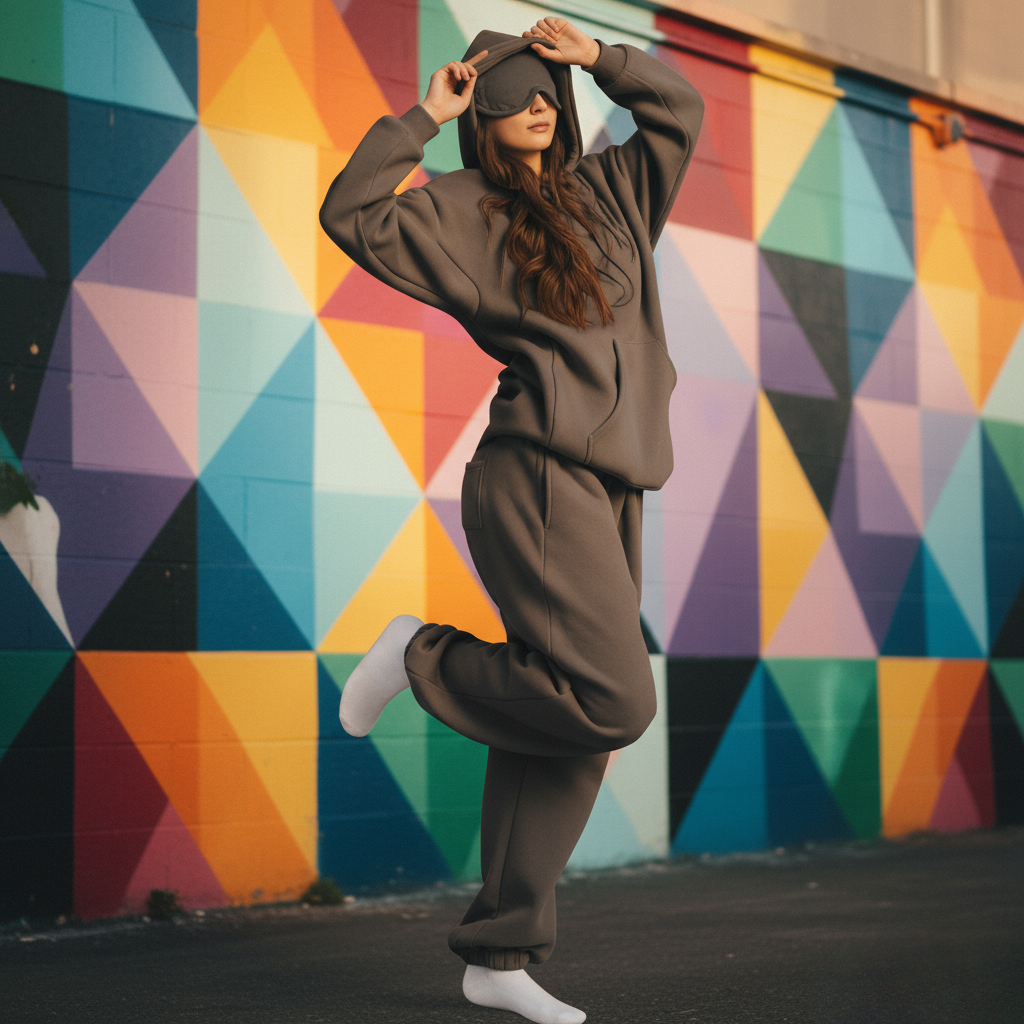 Monochromatic Outfit, Polychromatic Wall