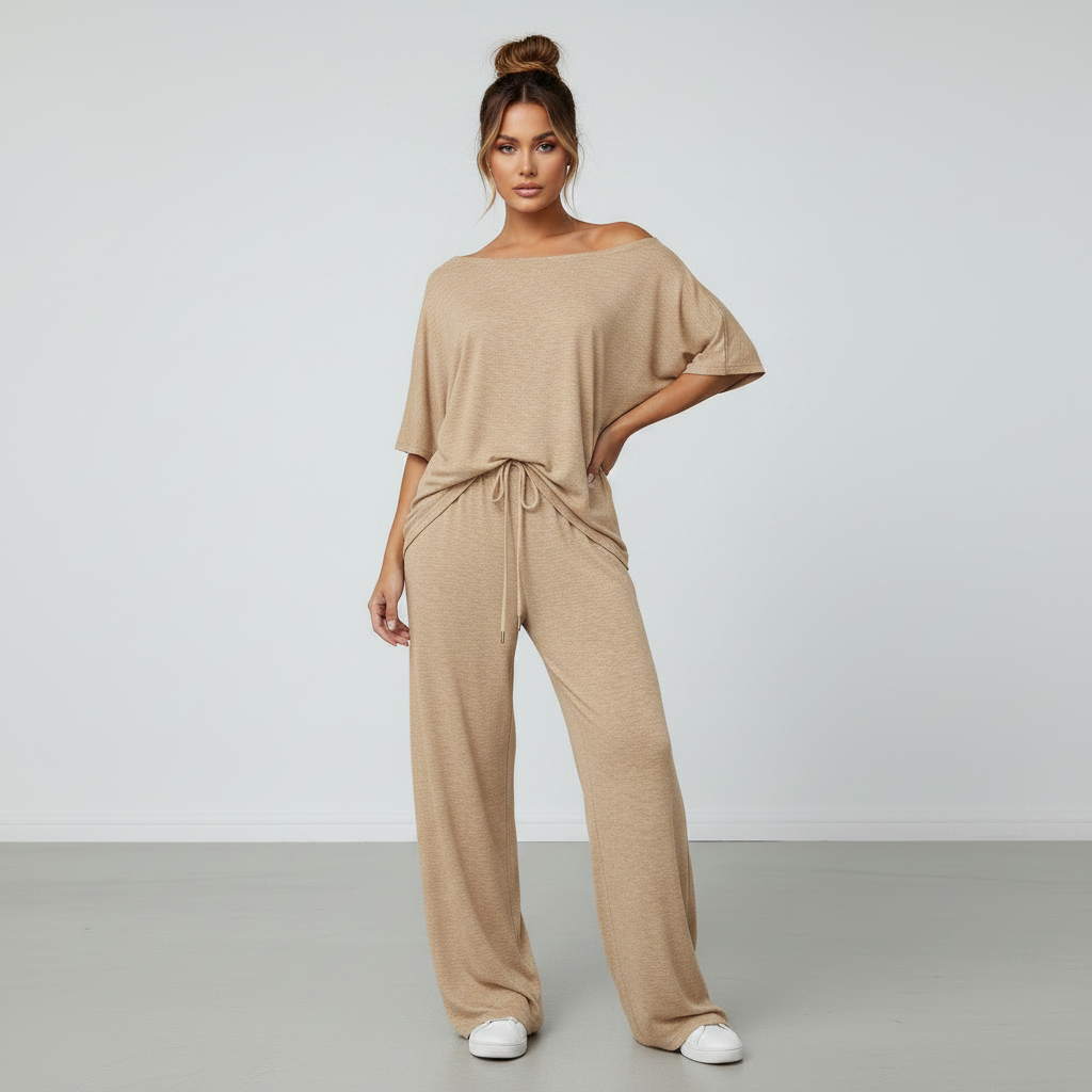 Off Shoulder Wide Leg Casuals