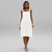 Flowy Overalls Maxi Dress